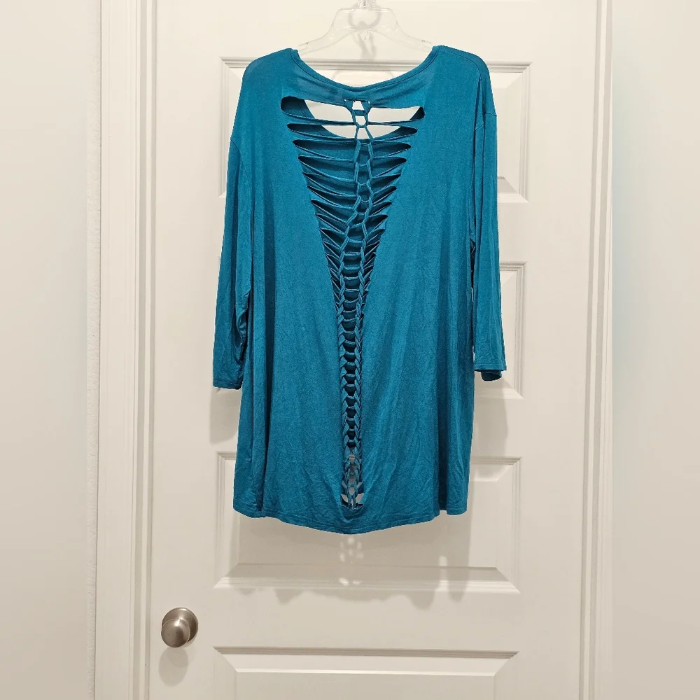 Harper & Liv LS Crew Neck Top, EUC, Size 2x - Picture 6 of 6